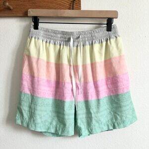 Chubbies Pastel Stripe Lined 2 In 1 Swim Trunks Shorts 5.5 Inch Mens Medium